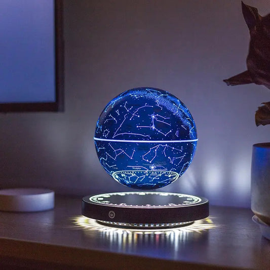 Svævende planet jorden lampe Ø14cm